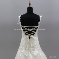 Sexy Sweetheart Luxury Spaghetti Strap Sleeveless Wedding Dress Bridal Gown Lace up Big Puffy Chapel Train